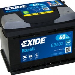 Μπαταρία Exide EB602 Excell 12V 60Ah 540A 242Χ175Χ175