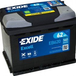 Μπαταρία Exide EB620 Excell 12V 62Ah 540A 242Χ175Χ190