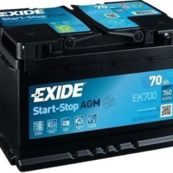 Μπαταρία Exide EK700 AGM 12V 70Ah 760AH Start-Stop 278Χ175Χ190