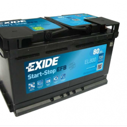 Μπαταρία Exide EL800 EFB 12V 80Ah 720A Start-Stop 315X175X190