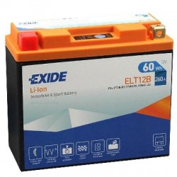 Μπαταρία Λιθίου Exide Li-Ion ELT12B 60Wh 260A 150X65X130