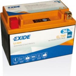Μπαταρία Λιθίου Exide Li-Ion ELTX9 36Wh 180A 150X87X105