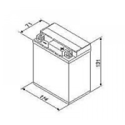 Μπαταρία Μοτοσυκλέτας Exide ETX7L-BS 6AH AGM 114Χ71Χ131