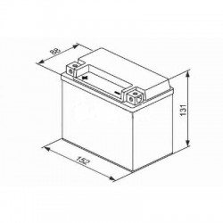Μπαταρία Μοτοσυκλέτας Exide ETX12-BS 10AH AGM 150Χ87Χ130