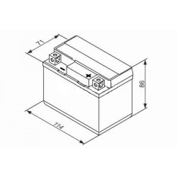 Μπαταρία Μοτοσυκλέτας Exide ETX4L-BS 3AH AGM 113Χ70Χ85