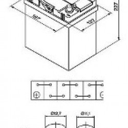 Μπαταρία αυτοκινήτου Bavaria 40AH 300A Bavaria 187x127x227 (54027)