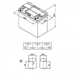 Μπαταρια αυτοκινητου Bavaria (NS60) 45AH 330A  238x129x227 (NS60)