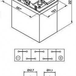Μπαταρία αυτοκινήτου Bavaria 40AH 300A 187x127x227 (54026)