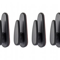 Amio - ΠΛΑΣΤΙΚΕΣ ΚΡΕΜΑΣΤΡΕΣ ΑΥΤΟΚΟΛΛΗΤΕΣ 18x13x43mm 4ΤΕΜ (02490/AM)