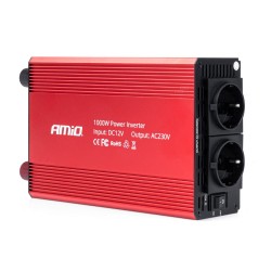 Amio - INVERTER 12>230V 1000W>2000W 3x230V socket PI05 - 1 TEM. (03283/AM)