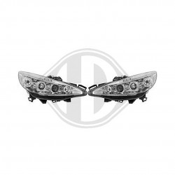 ΦΑΝΑΡΙΑ ΜΠΡΟΣΤΙΝΑ ΓΙΑ PEUGEOT 207 3D/5D 2006-2009 ANGELEYES CHROME DIEDERICHS - 2 ΤΕΜ.
