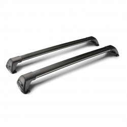 ΜΠΑΡΕΣ ΟΡΟΦΗΣ ΑΛΟΥΜΙΝΙΟΥ ΜΑΥΡΗ YAKIMA FLUSH BAR STANDARD 115cm ΜΕ ΚΛΕΙΔΙ - 2 TEM.