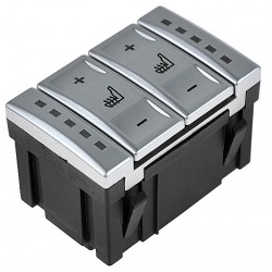 NTY – Διακόπτης Θέρμανσης Καθίσματος για Ford S-Max και Galaxy με Ασημί Σχεδίαση OE BS7T19K314AB για Σταθερή Λειτουργία και Έλεγχο - 1 Τεμ. (EWS-FR-027)