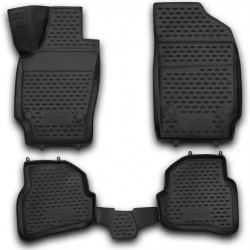 ΠΑΤΑΚΙΑ ΣΕ ΣΚΑΦΗ TPE ΛΑΣΤΙΧΟ ΓΙΑ VW POLO 3/5D 2009-2020   ΣΕ ΜΑΥΡΟ ΧΡΩΜΑ NOVLINE - 4 ΤΕΜ.