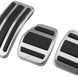 NTY - Σετ Πεντάλ για Χειροκίνητο Κιβώτιο για Citroen C3 / C4 / DS3 / DS4 και Peugeot 207 / 208 / 301 / 307 / 308 / 2008 με αντιολισθητική επιφάνεια για σταθερό έλεγχο - 1 Σετ (EZC-PE-112)