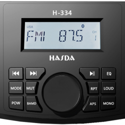 HASDA MP3 PLAYER H-334 4x50W ΜΕ ΡΑΔΙΟΦΩΝΟ/USB/BLUETOOTH (ΑΔΙΑΒΡΟΧΟ/ΜΑΥΡΟ)