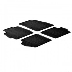 LAMPA - ΠΑΤΑΚΙΑ ΑΥΤΟΚΙΝΗΤΟΥ ΑΠΟ ΛΑΣΤΙΧΟ ΓΙΑ MAZDA 2 10/2007-2015 ΣΕ ΜΑΥΡΟ ΧΡΩΜΑ ME ΚΟΥΜΠΩΜΑΤΑ - 4 ΤΕΜ.