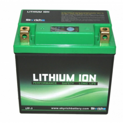 Μπαταρία Μοτοσυκλέτας ιόντων λιθίου Skyrich LFP-3 12v 8-9ah 180A 134X75X133