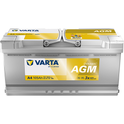 Μπαταρια Αυτοκινητου Varta H15 start-stop AGM silver dynamic plus ready 105AH 950Α 393x175x190