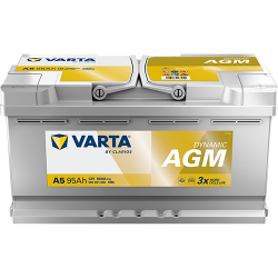 Μπαταρια Αυτοκινητου Varta A5 start-stop AGM silver dynamic plus ready G14 95AH 850Α 353x175x190