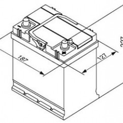 Μπαταρία αυτοκινήτου Bavaria 40AH 300A (ATOS) 187x127x227 (54204)